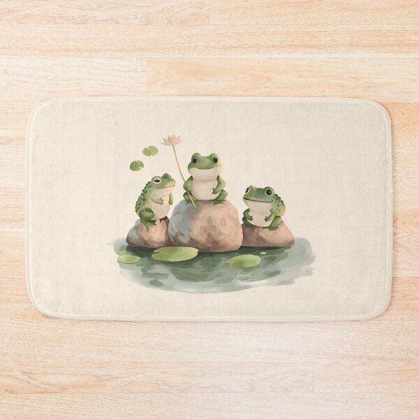 Item preview, Joyful Frogs with Lotus designed and sold by unimuse.