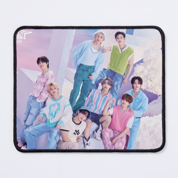 Item preview, ot8 Stray Kids SKZ 2024 cute colourful happy smiling idols white fluffy kpop boys designed and sold by Kpop-Noona.
