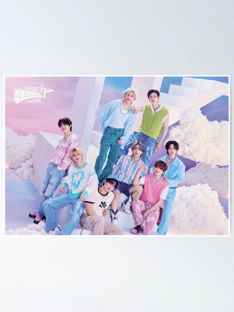 ot8 Stray Kids SKZ 2024 cute colourful happy smiling idols white