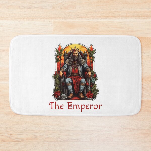 Item preview, Tarot Card Major Arcana The Emperor on a Throne at Sunset designed and sold by Pixel Waite.