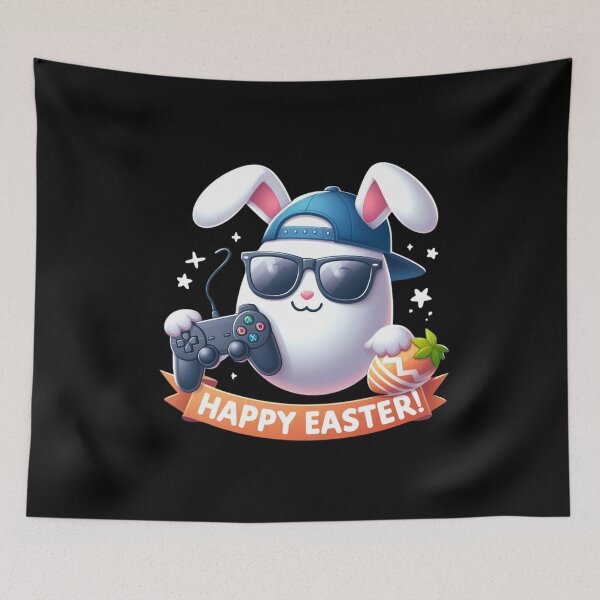 Item preview, "Video Game Bunny Eggs Happy Easter Day" Tee designed and sold by AI-volution.