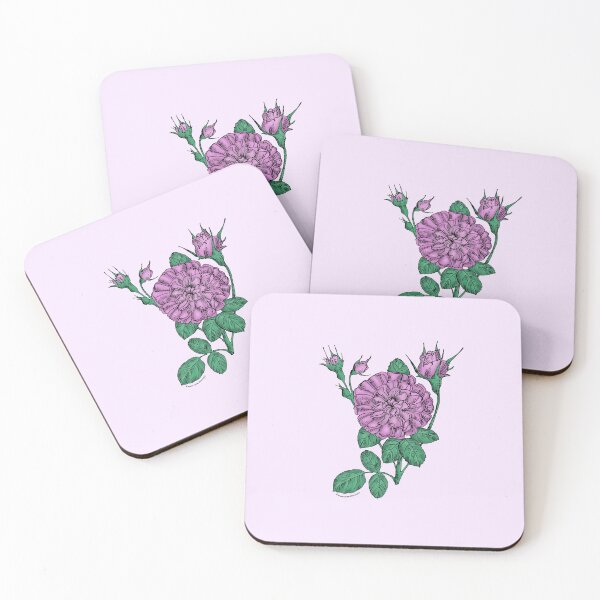 Item preview, Purple Rosette Rose Bloom Very Full 40+ Petals In 3+ Rows designed and sold by Rachael Taylor.