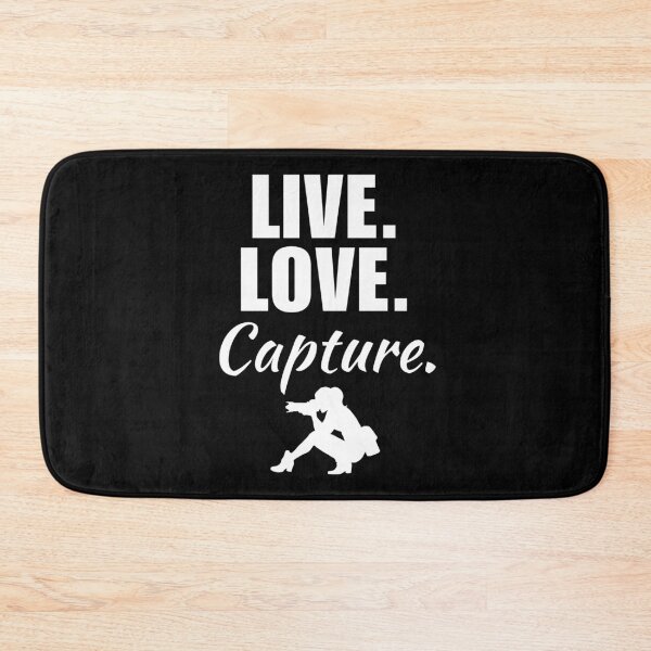 Item preview, Live, love, capture. Funny photographer job quote or saying for photographer girlfriend of wife designed and sold by NBSStore.