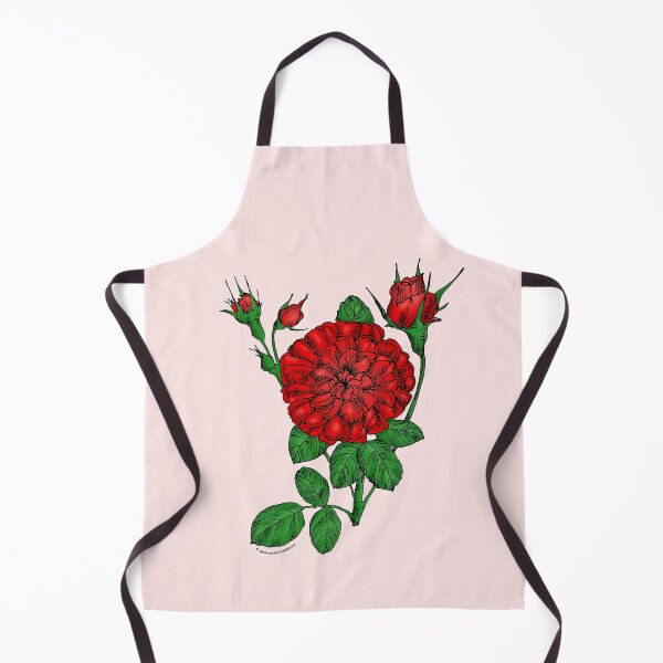 Item preview, Bright Red Rosette Rose Bloom Very Full 40+ Petals In 3+ Rows designed and sold by Rachael Taylor.