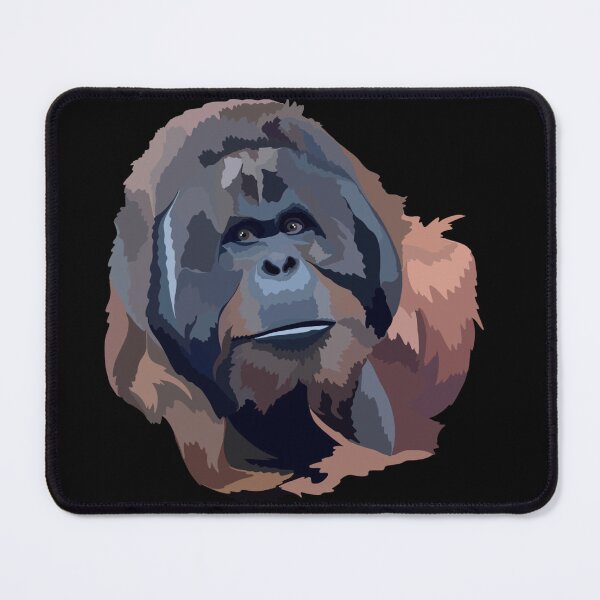 Item preview, O is for Orangutan,Orangutan – Majestic Great Ape Wildlife Illustration designed and sold by PrettylittlepastelUk.