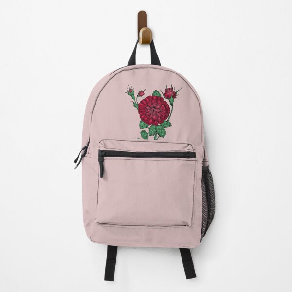 Item preview, Dark Red Rosette Rose Bloom Very Full 40+ Petals In 3+ Rows designed and sold by Rachael Taylor.