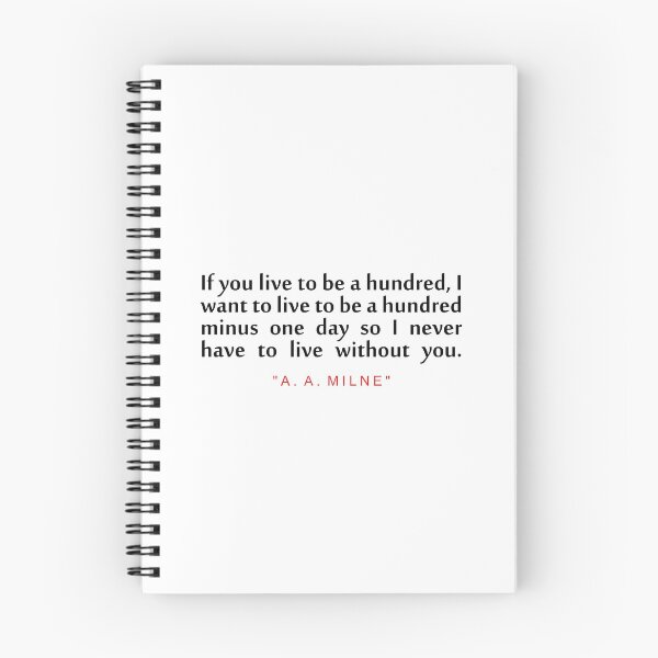Item preview, If you live... "A. A. Milne" Inspirational Quote designed and sold by ColorQuote.