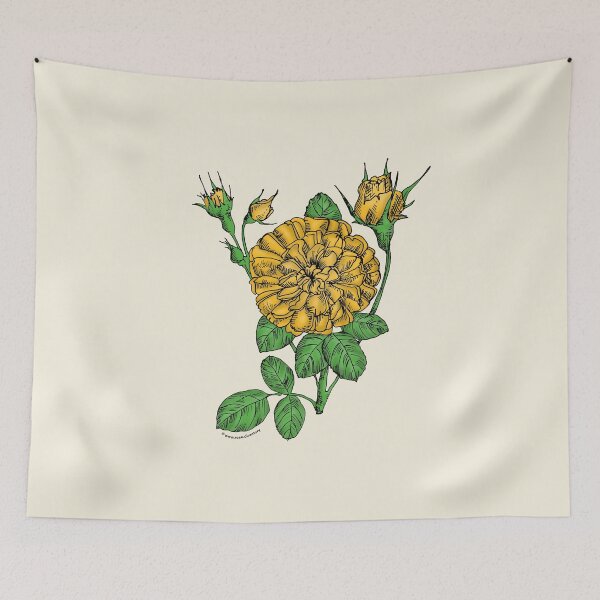 Item preview, Yellow Rosette Rose Bloom Very Full 40+ Petals In 3+ Rows designed and sold by Rachael Taylor.