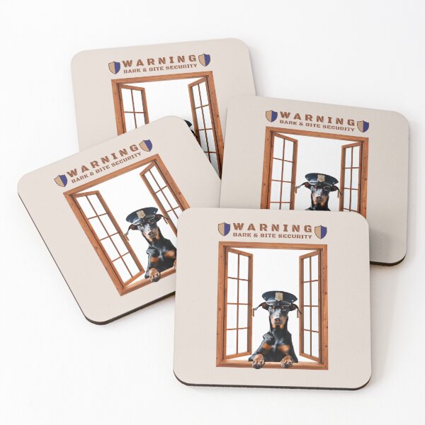 Item preview, DOBERMAN Dog Warning Sign, Funny Dog Lover Gift. designed and sold by EldersRULE.
