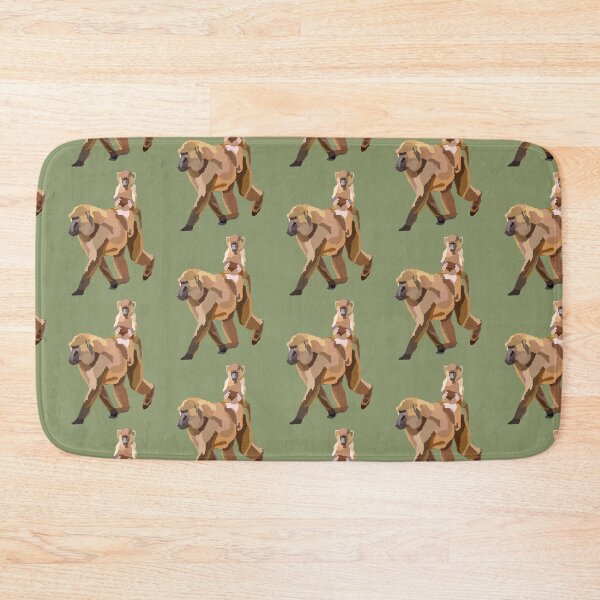 Item preview, O is for Olive Baboon , Olive Baboon – African Savanna Primate Wildlife Illustration designed and sold by PrettylittlepastelUk.