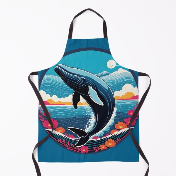 Item preview, Vintage Aesthetic, Right Whale, Blue designed and sold by Prints and Lifestyle.