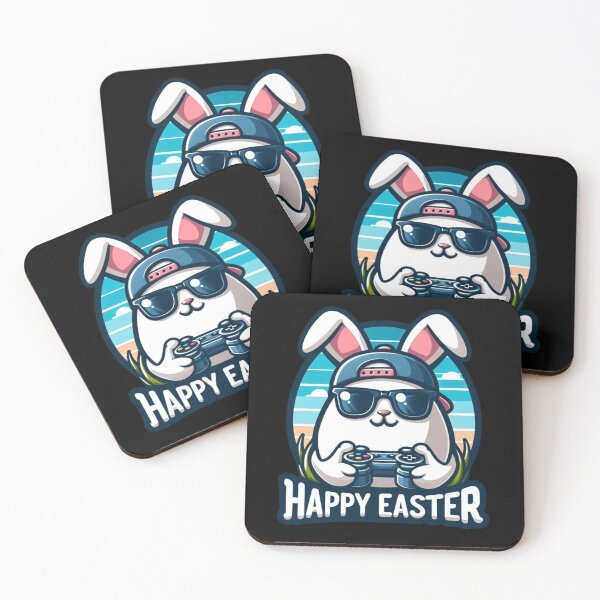Item preview, "Video Game Bunny Eggs Happy Easter Day" Graphic Tee designed and sold by AI-volution.
