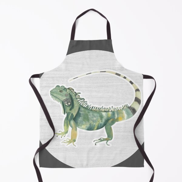 Item preview, Green Iguana Watercolor Drawing designed and sold by LivingColorful.