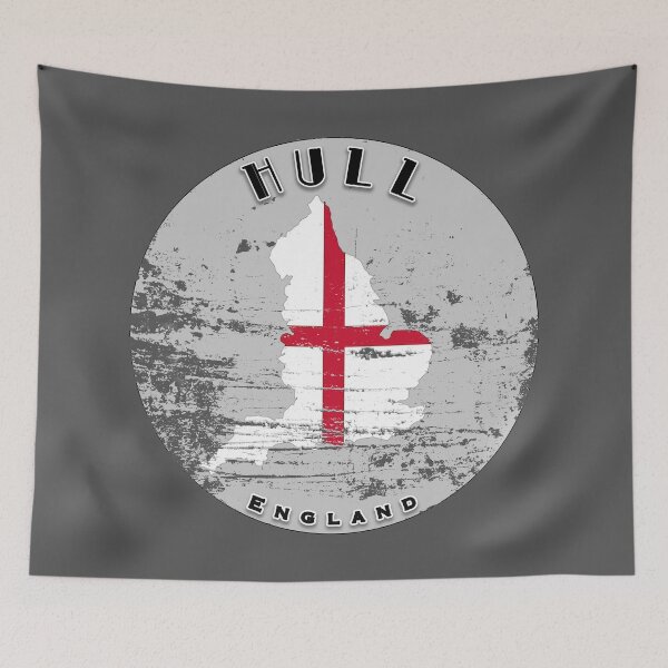 Item preview, Hull England Worn Flag designed and sold by TravelPenguin.
