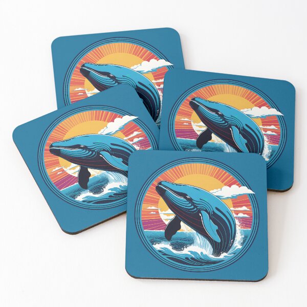 Item preview, Vintage Aesthetic, Right Whale, Blue designed and sold by Prints and Lifestyle.