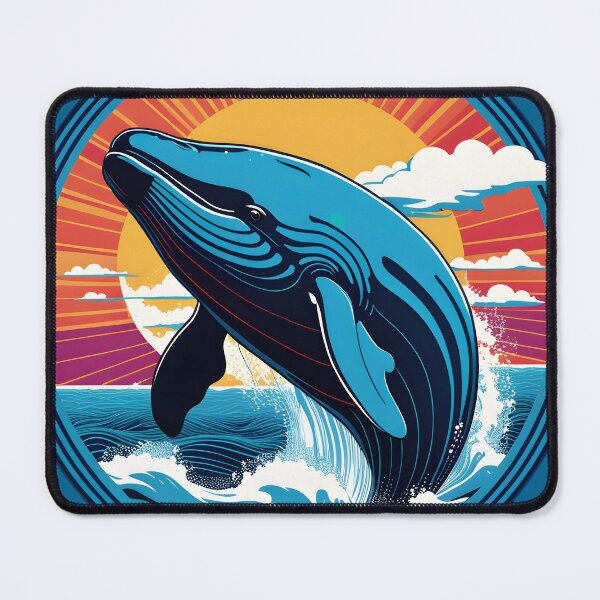 Item preview, Vintage Aesthetic, Right Whale, Blue designed and sold by Prints and Lifestyle.