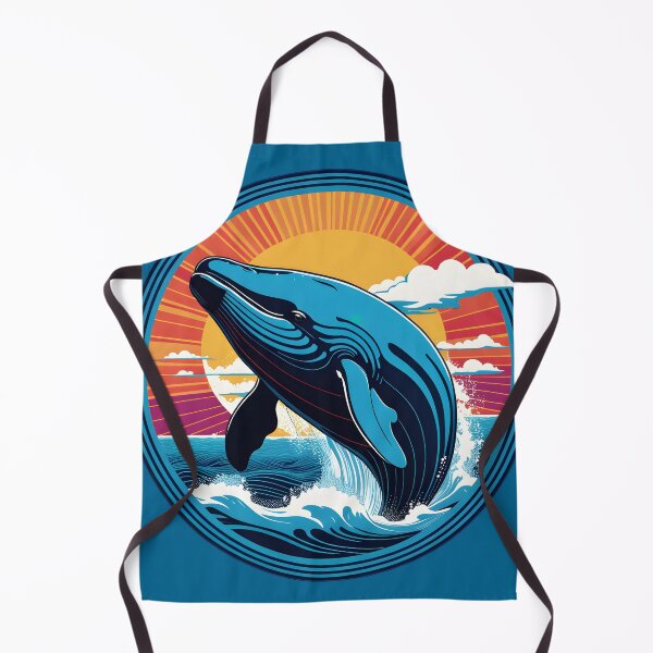 Item preview, Vintage Aesthetic, Right Whale, Blue designed and sold by Prints and Lifestyle.