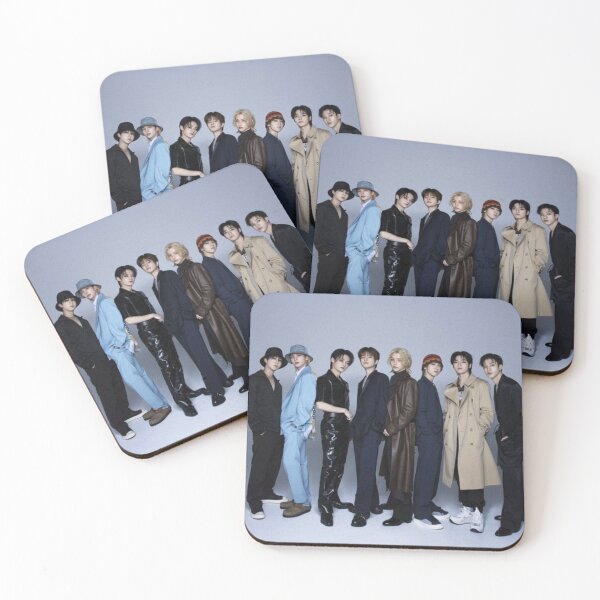 Item preview, ot8 Stray Kids SKZ 2024 cute colourful happy smiling idols white fluffy kpop boys designed and sold by Kpop-Noona.