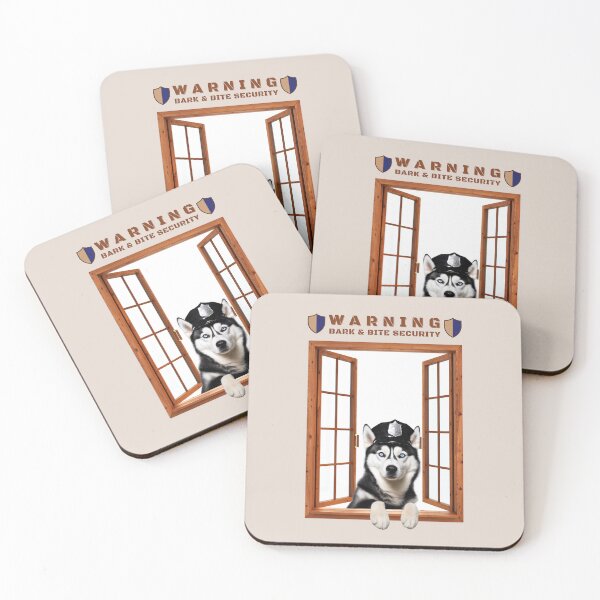 Item preview, HUSKY Dog Warning Sign, Funny Dog Lover Gift. designed and sold by EldersRULE.