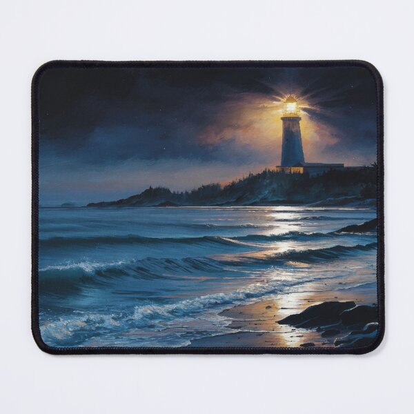 Item preview, Beacon of Light Pierces the Coastal Darkness designed and sold by VividWays.