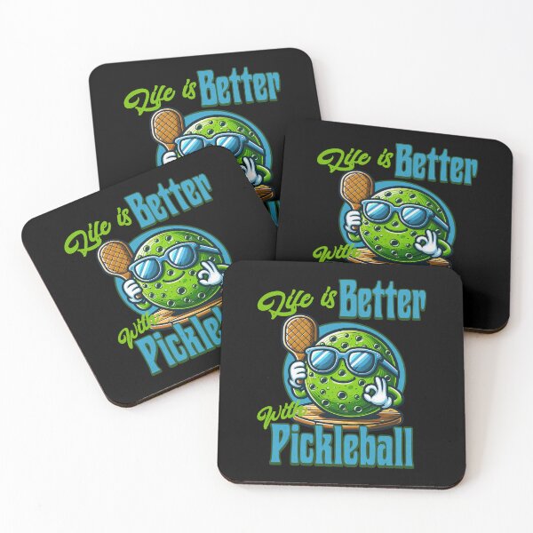 Item preview, Pickleball Cartoon designed and sold by RockBeeDesigns.