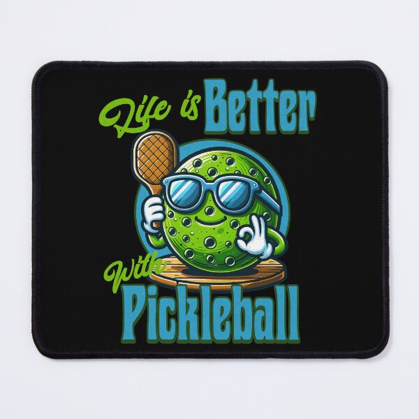 Item preview, Pickleball Cartoon designed and sold by RockBeeDesigns.