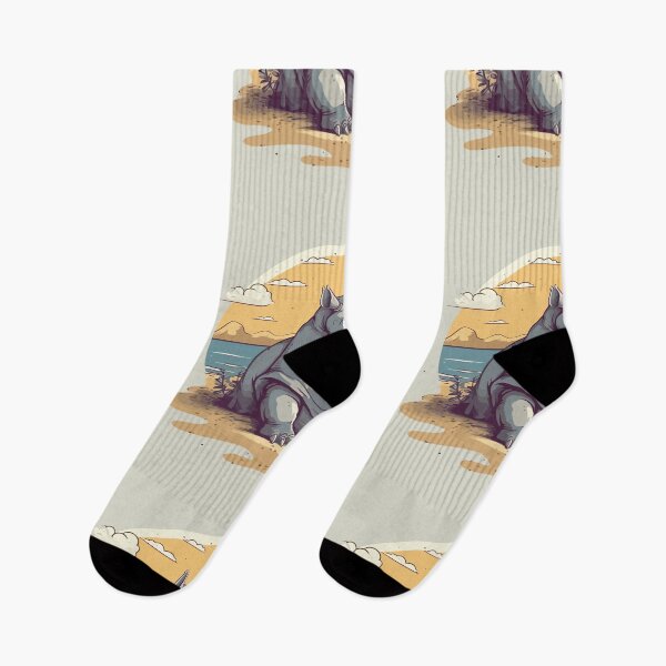 Item preview, Rhino Chilling on the Beach designed and sold by Amir Faysal.