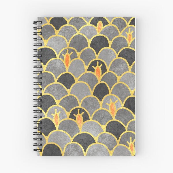 Item preview, Silver Mounds With Golden Orange Cactus Earthy Pattern designed and sold by Ananamorph Art @Nana Totem Wolfe.