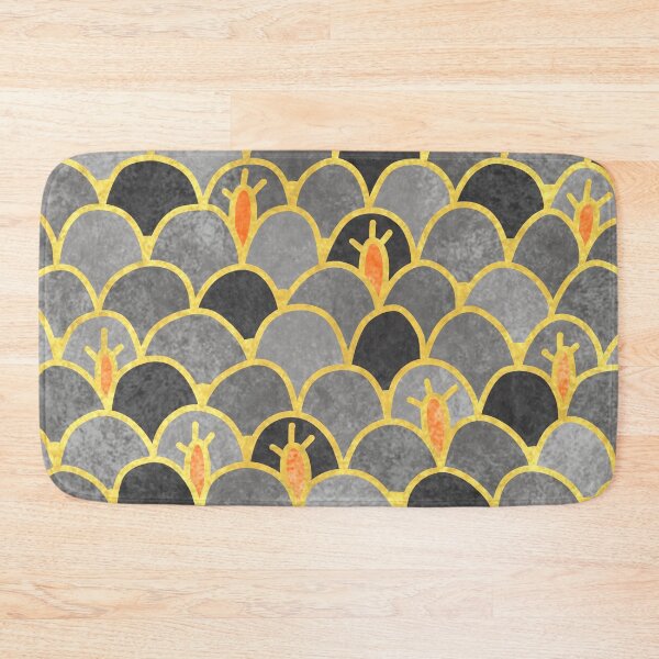 Item preview, Silver Mounds With Golden Orange Cactus Earthy Pattern designed and sold by Ananamorph Art @Nana Totem Wolfe.