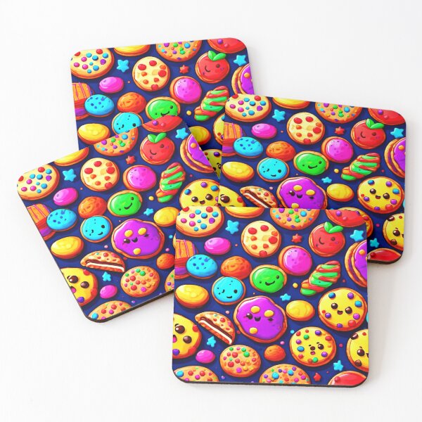 Item preview, Colorful Cookies Cartoons Art designed and sold by Health And Fitness Posts e-Store.