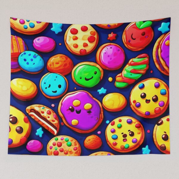 Item preview, Colorful Cookies Cartoons Art designed and sold by Health And Fitness Posts e-Store.
