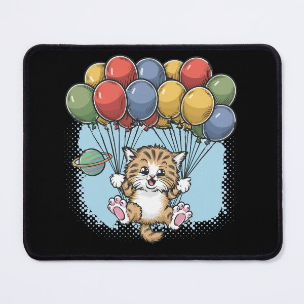 Item preview, gato con globos designed and sold by SoulPaws.