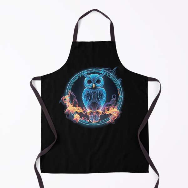 Item preview, Neon owl in a circle, in flames designed and sold by MagelliShop.