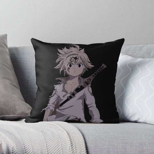 Angry Meliodas Throw Pillow