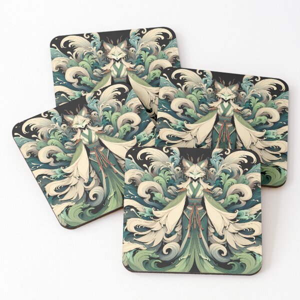 Item preview, Aqueous Whisper: The Elemental Kitsune designed and sold by Vault of Wonders.
