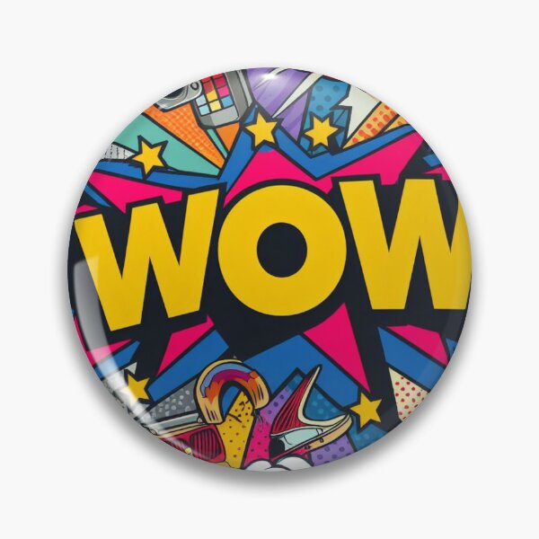 Item preview, Pop Art WOW: Dynamic Word Design designed and sold by StickerStudio27.