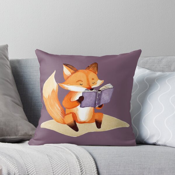 Item preview, Cute Watercolor Fox Reading a Book designed and sold by FarmOfCuties.