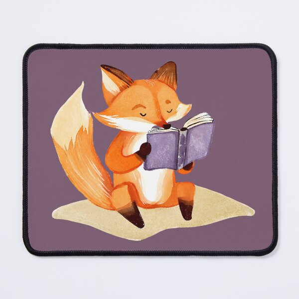 Item preview, Cute Watercolor Fox Reading a Book designed and sold by FarmOfCuties.