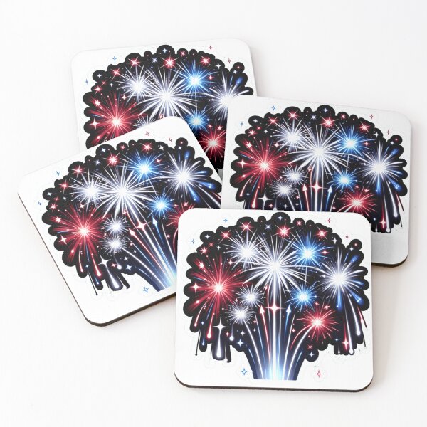Item preview, fireworks red, white and blue designed and sold by caroldarlene.