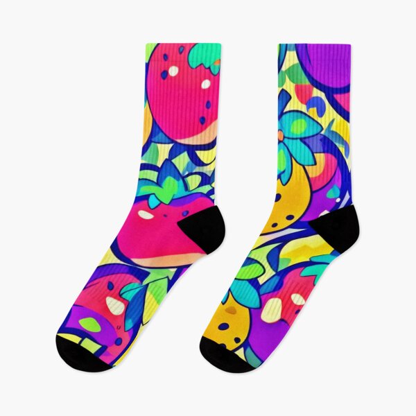 Item preview, Colorful Fruits Cartoons designed and sold by Health And Fitness Posts e-Store.