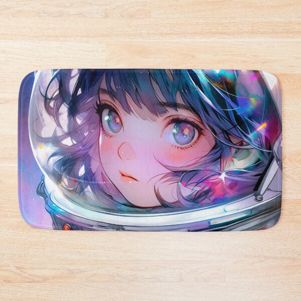 Item preview, Cosmic Nebula Stargazer Anime Girl designed and sold by bubblegoth.