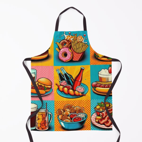Item preview, Pop Art Fast Feast: Retro Food Design designed and sold by StickerStudio27.