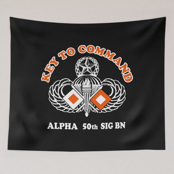 Item preview, 50Th Signal Battalion Abn Alpha Company Pt Company Logo designed and sold by DEAKRUSSELL.