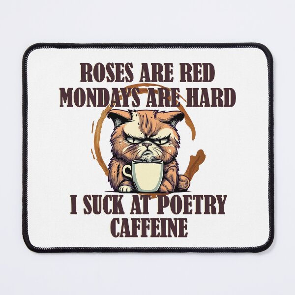 Item preview, Sarcastic Coffee Cat Poem designed and sold by MyHeartByHands.