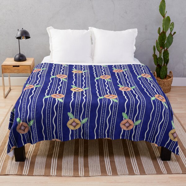 Item preview, Mandarin Oranges and Flowers Japanese Katagami designed and sold by recoverytree.