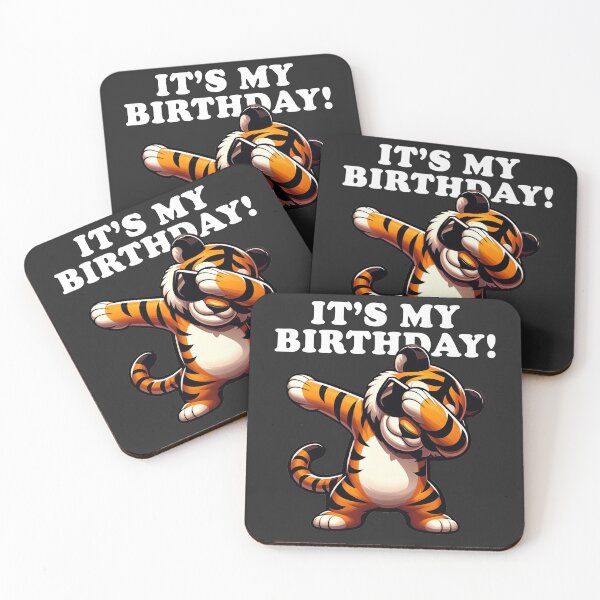 Item preview, It's My Birthday Dabbing Tiger for Kids Boys Girls Dabbing Tiger -  designed and sold by PurpleLoveStore.