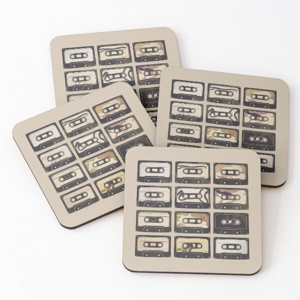 Item preview,  Cassette tape mix tape covers set designed and sold by design-you-love.