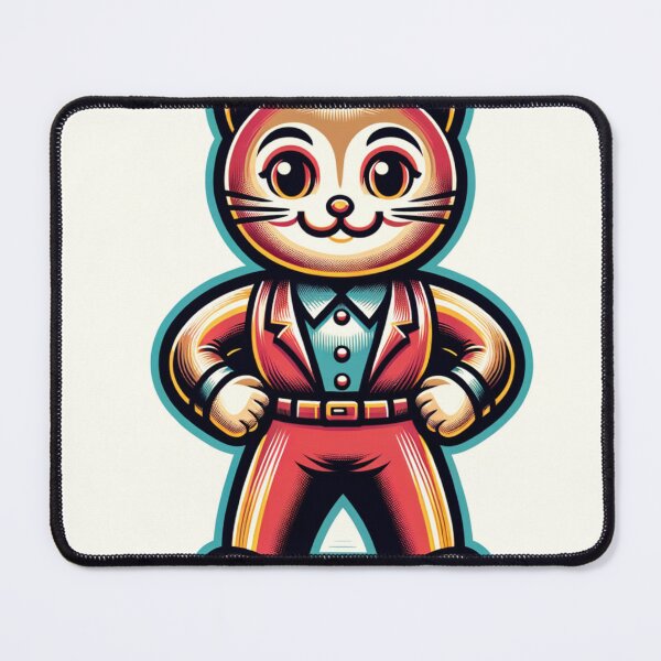Item preview, vintage cat mascot designed and sold by caroldarlene.