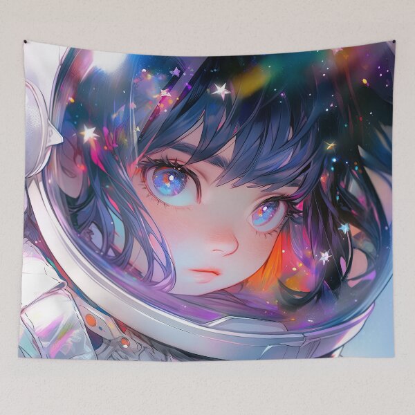 Item preview, Space Visionary Anime Girl designed and sold by bubblegoth.