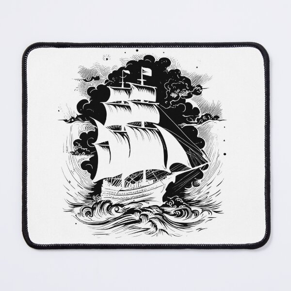 Item preview, Evening cruise, blue sky, Sail Lovers, Ship Lovers, Boat, Sailing designed and sold by DeCodeArtShop.